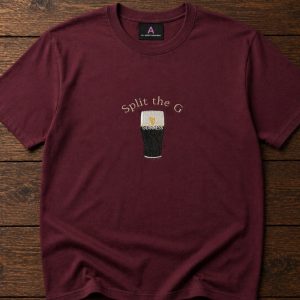 Embroidered Split the G Guinness tee
