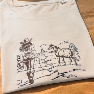 Cowgirl and horse graphic Sweatshirt or Hoodie