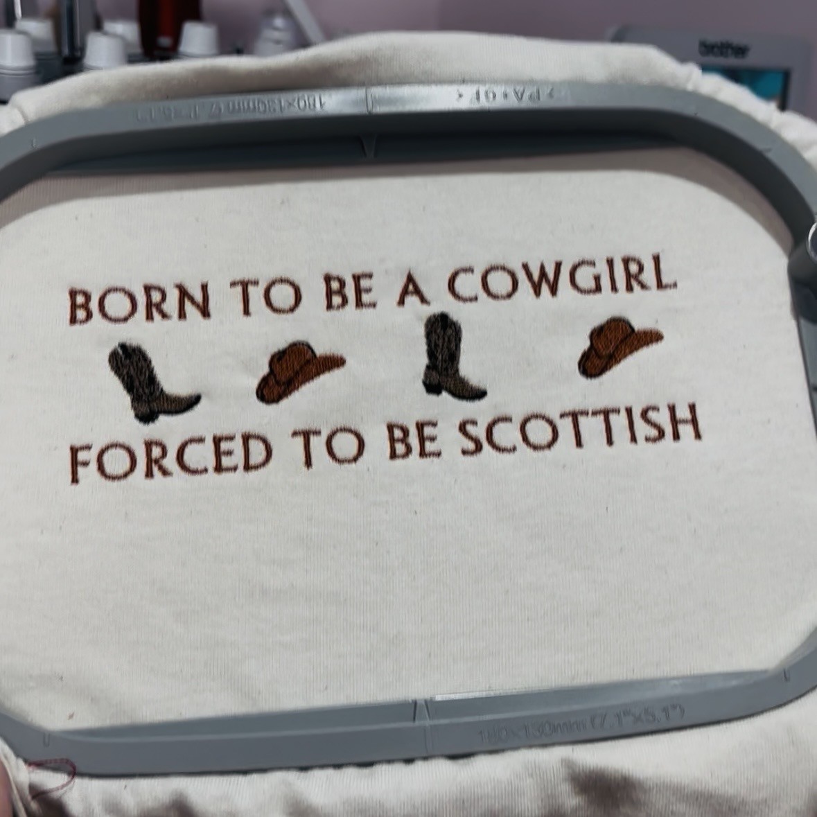 Born to be a cowgirl Scottish T-Shirt