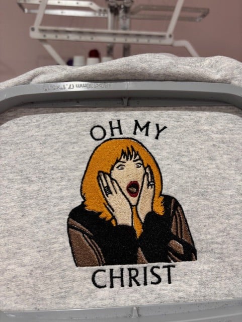 Pam Gavin and Stacey sweatshirt