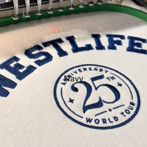 Westlife Customised Embroidered Concert Sweatshirt.