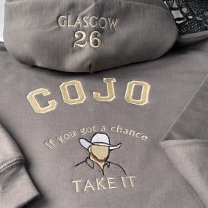 COJO Til You Can't Custom Embroidered Concert Hoodie.