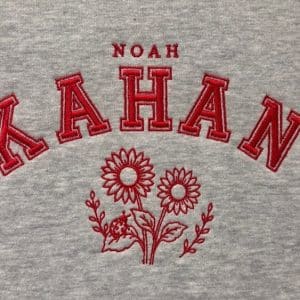 Noah Kahan Customised Embroidered Concert Hoodie.