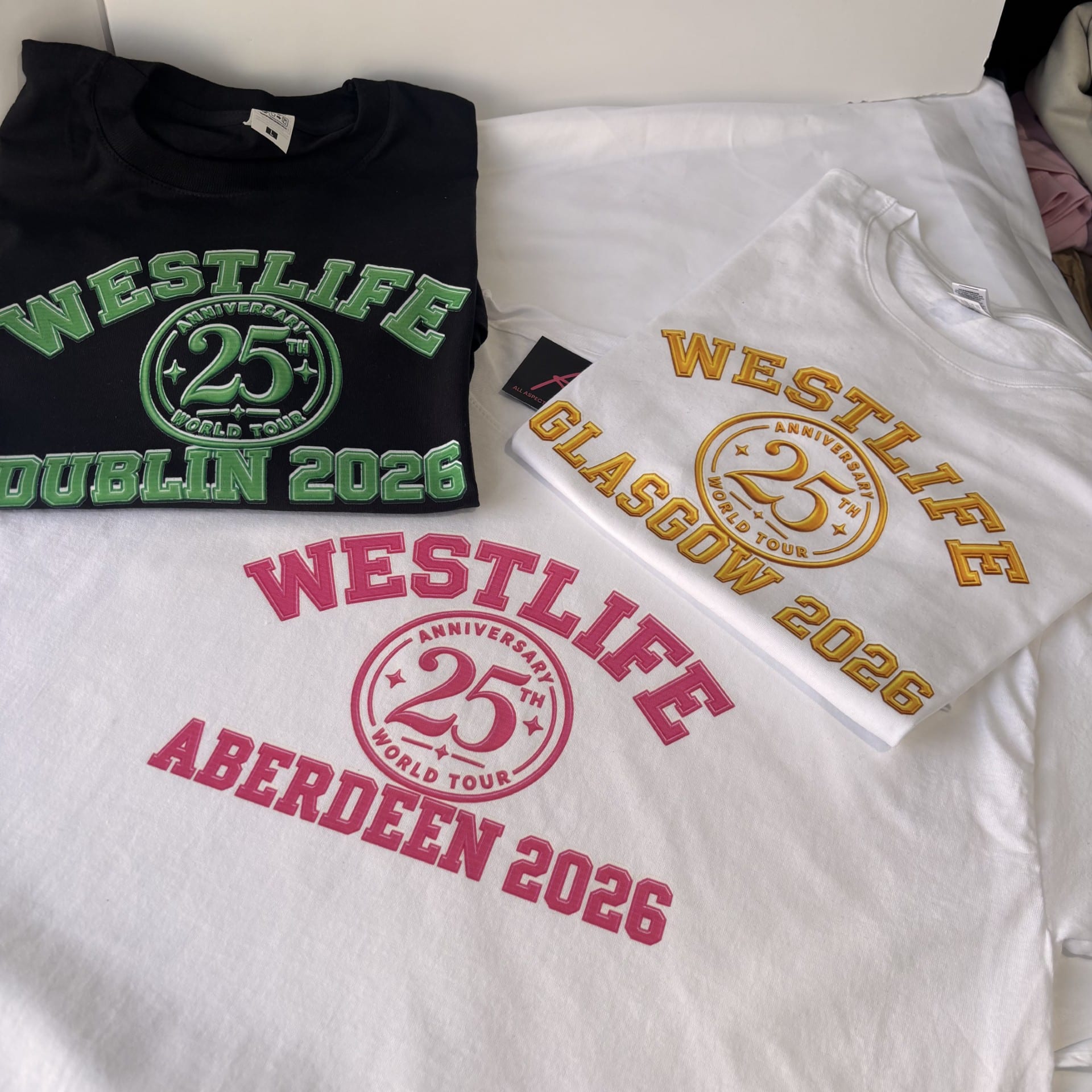 Custom printed Westlife Tee