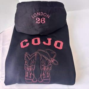 Children's COJO with boots Customised Embroidered Concert Hoodie.
