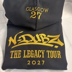 N-DUBZ Customised Embroidered Concert Hoodie.